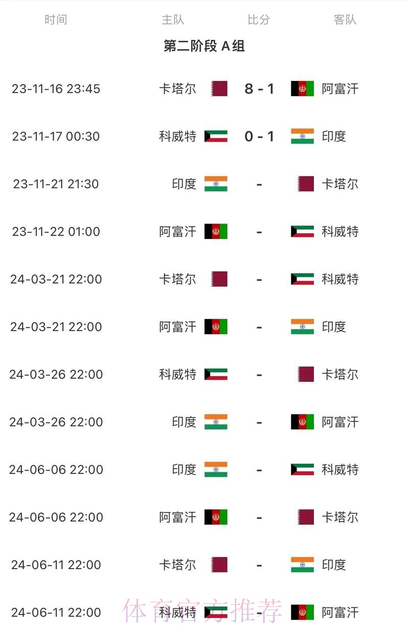 2026世界杯每日赛程中国时间赛事详情官网入口
